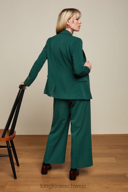 Frauen Bianca Blazer Broadway King Louie Kieferngrün Bekleidung LP84R183