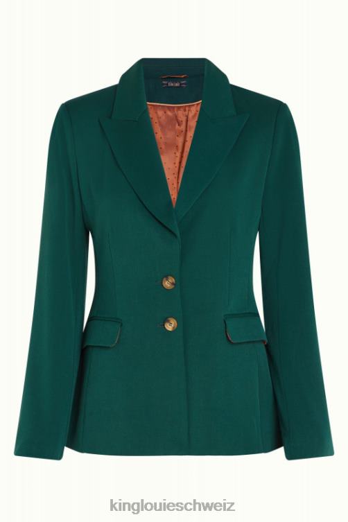 Frauen Bianca Blazer Broadway King Louie Kieferngrün Bekleidung LP84R183