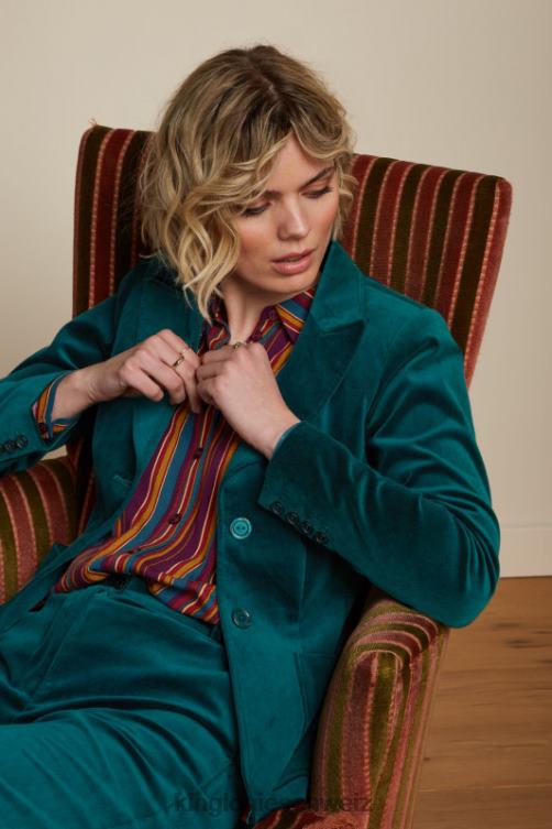 Frauen Bibi-Blazer Uni Fargo King Louie Libellengrün Bekleidung LP84R175