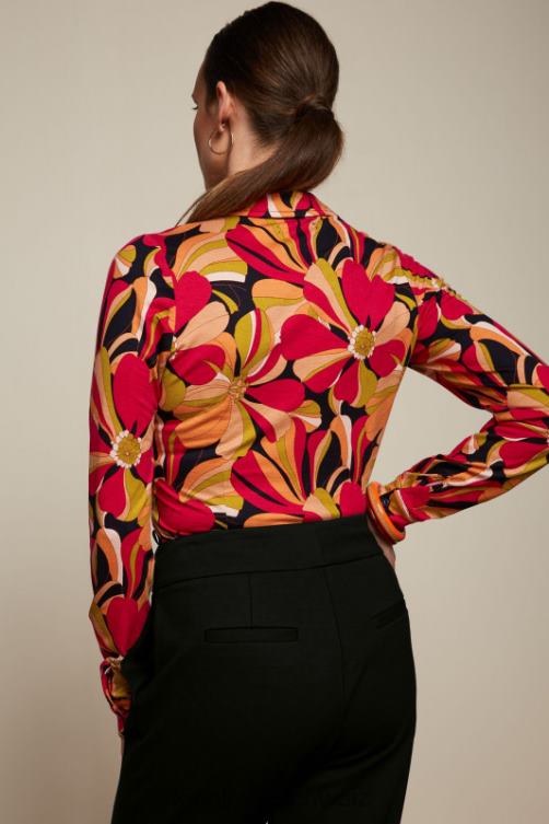 Frauen Bluse liebe King Louie Schwarz Bekleidung LP84R115