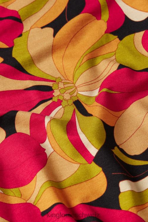 Frauen Bluse liebe King Louie Schwarz Bekleidung LP84R115