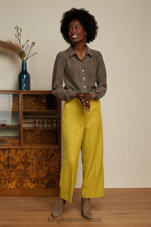 Frauen Carina Bluse Karussell Lurex King Louie Gold Bekleidung LP84R110