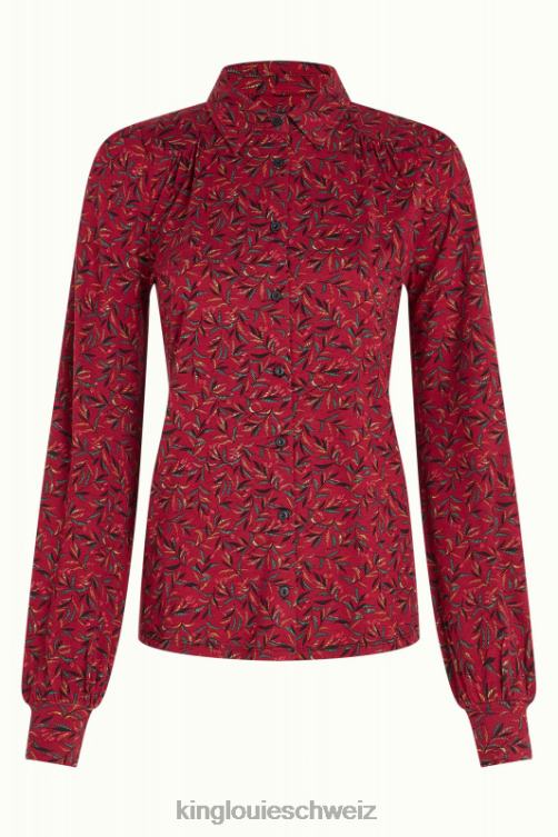Frauen Carina Bluse Vinti King Louie Kirschrot Bekleidung LP84R111