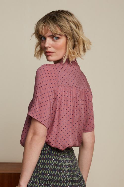 Frauen Orlane-Bluse la belle King Louie Mesa-Rosa Bekleidung LP84R121