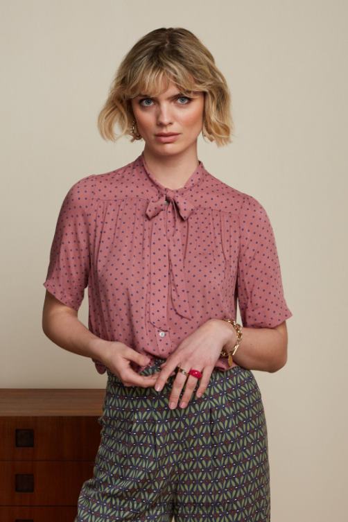 Frauen Orlane-Bluse la belle King Louie Mesa-Rosa Bekleidung LP84R121