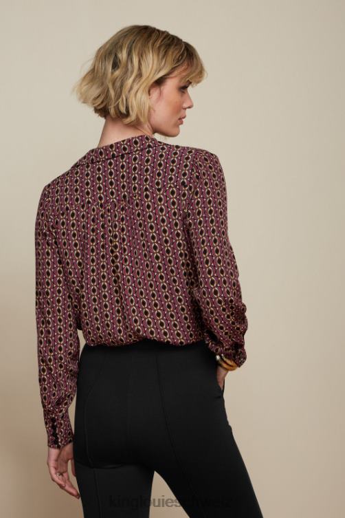 Frauen Tex-Bluse Hoopah King Louie Mesa-Rosa Bekleidung LP84R119