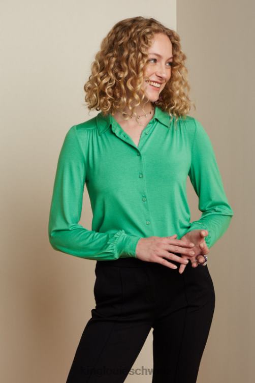 Frauen carina bluse ecovero licht King Louie Opalgrün Bekleidung LP84R132