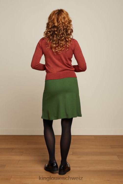 Frauen Bordürenrock Milano Uni King Louie Grünkohl grün Bekleidung LP84R170