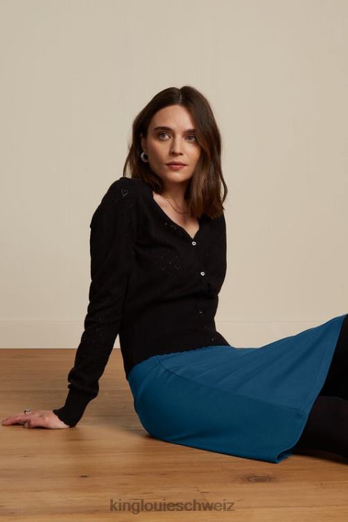 Frauen Bordürenrock Milano Uni King Louie Matrosenblau Bekleidung LP84R172