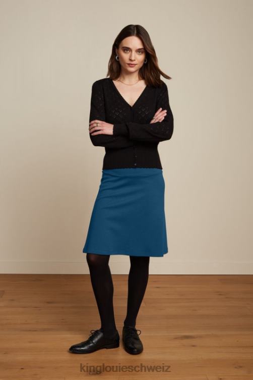 Frauen Bordürenrock Milano Uni King Louie Matrosenblau Bekleidung LP84R172