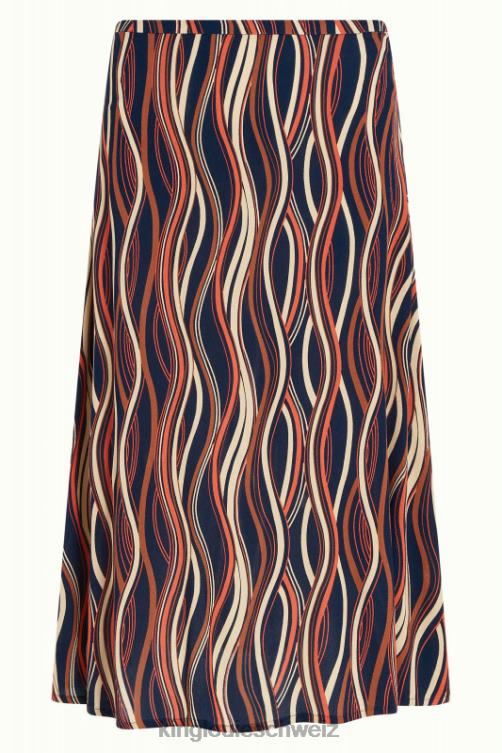 Frauen Juno Midirock Merrill King Louie Blau Bekleidung LP84R152