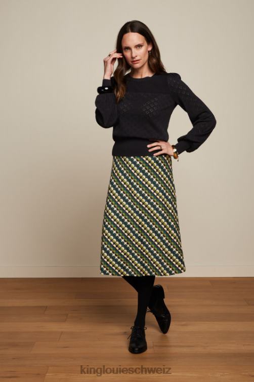 Frauen Juno-Rock Quincy King Louie Kieferngrün Bekleidung LP84R147