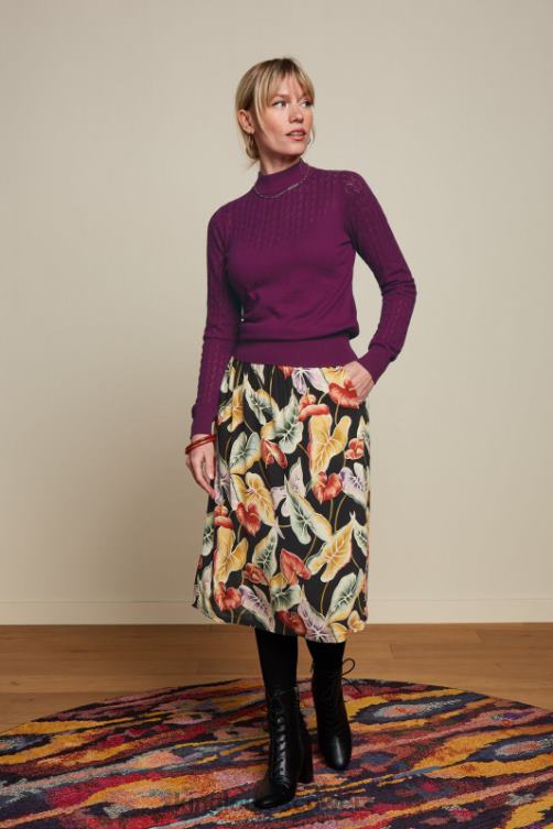 Frauen Layla Rock Marmora King Louie Schwarz Bekleidung LP84R157