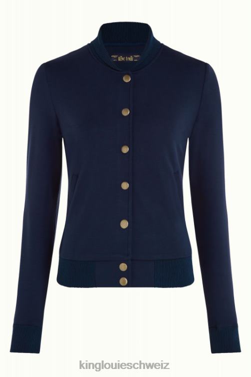 Frauen Cleo Jacke Milano Uni King Louie Abendblau Bekleidung LP84R176