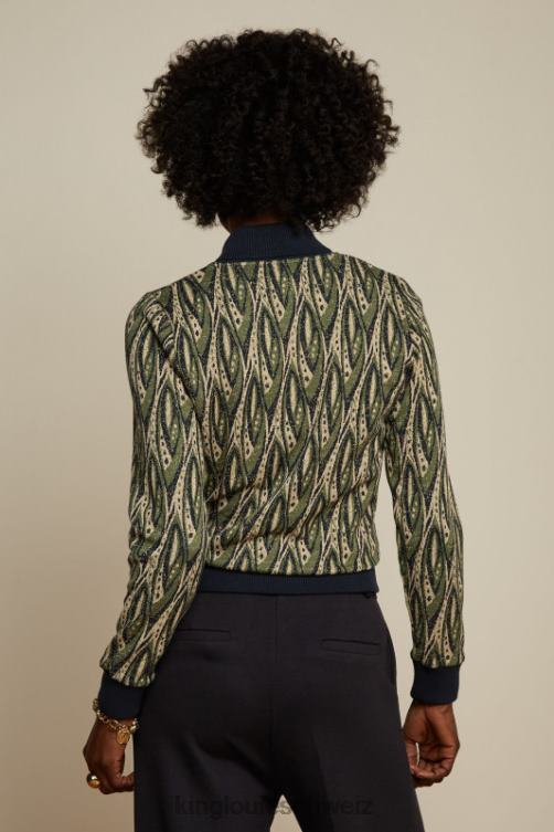 Frauen Cleo-Jackensieg King Louie Blau Bekleidung LP84R184