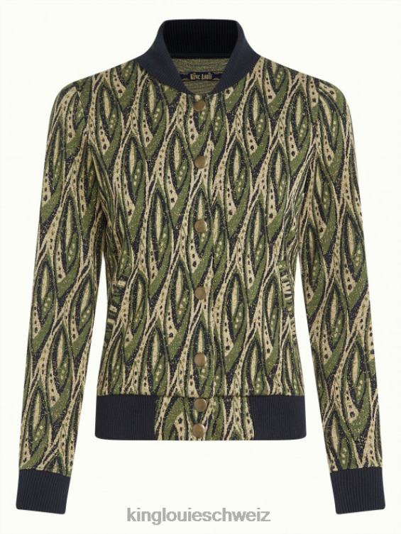 Frauen Cleo-Jackensieg King Louie Blau Bekleidung LP84R184