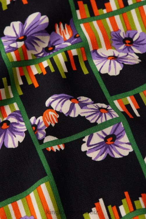 Frauen Carina Kleid Rebelle King Louie Schwarz Bekleidung LP84R20