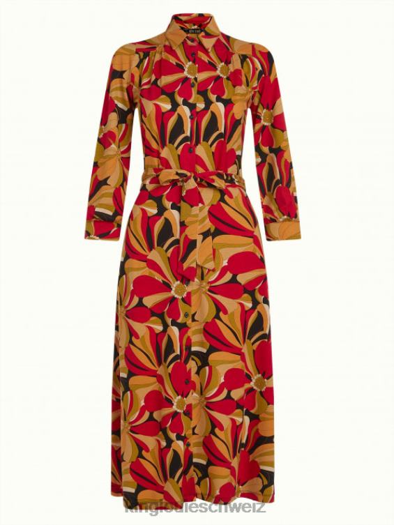 Frauen Carina Kleid liebe King Louie Schwarz Bekleidung LP84R12