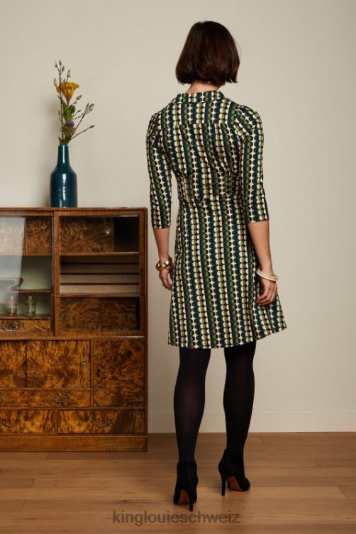 Frauen Diner-Kleid Quincy King Louie Kieferngrün Bekleidung LP84R9