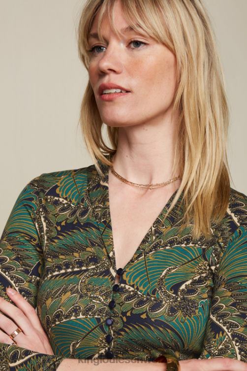 Frauen Emmy-Kleid Venus King Louie Blau Bekleidung LP84R6