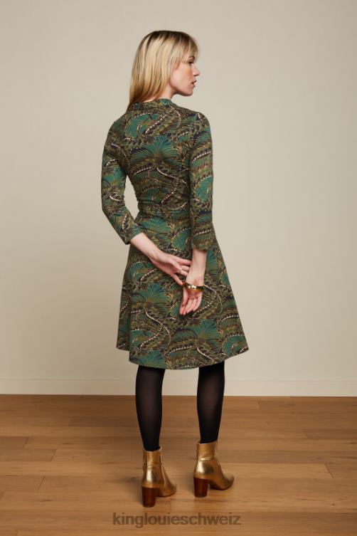 Frauen Emmy-Kleid Venus King Louie Blau Bekleidung LP84R6