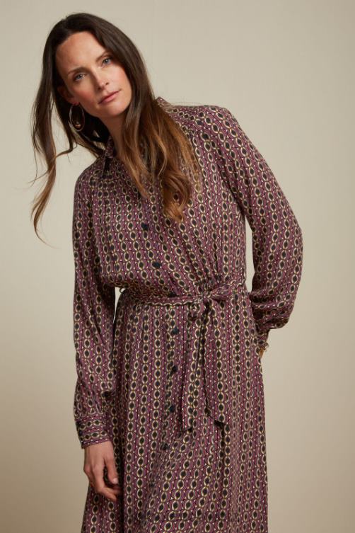 Frauen Jeanne-Kleid Hoopah King Louie Mesa-Rosa Bekleidung LP84R18