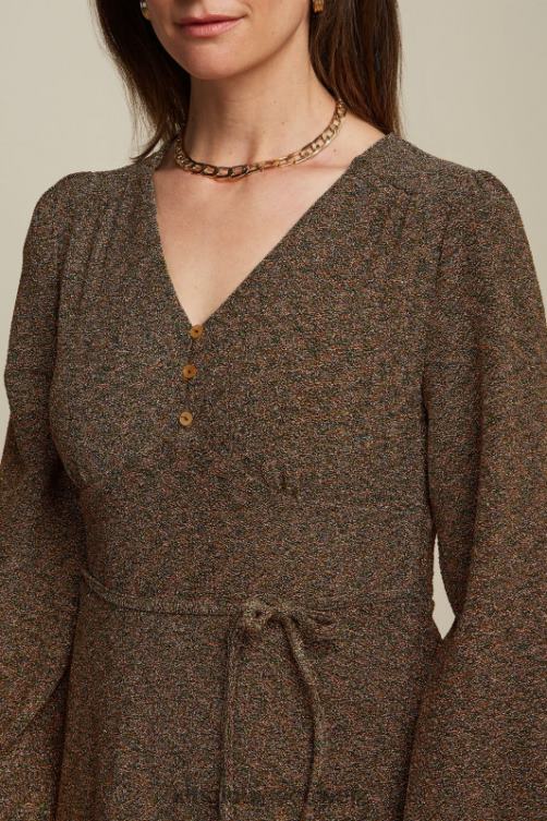 Frauen Lelia Kleid Karussell Lurex King Louie Gold Bekleidung LP84R1