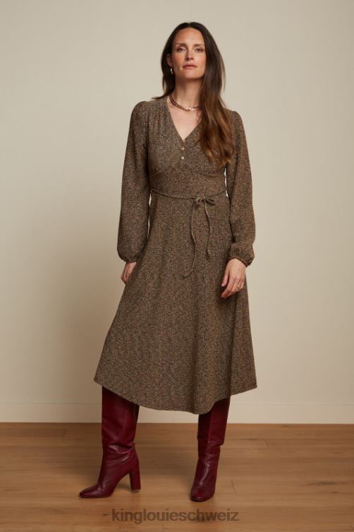 Frauen Lelia Kleid Karussell Lurex King Louie Gold Bekleidung LP84R1