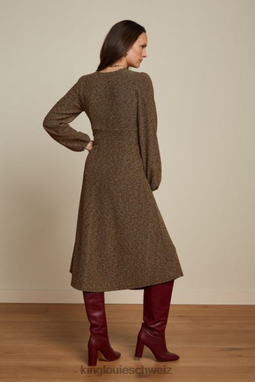 Frauen Lelia Kleid Karussell Lurex King Louie Gold Bekleidung LP84R1