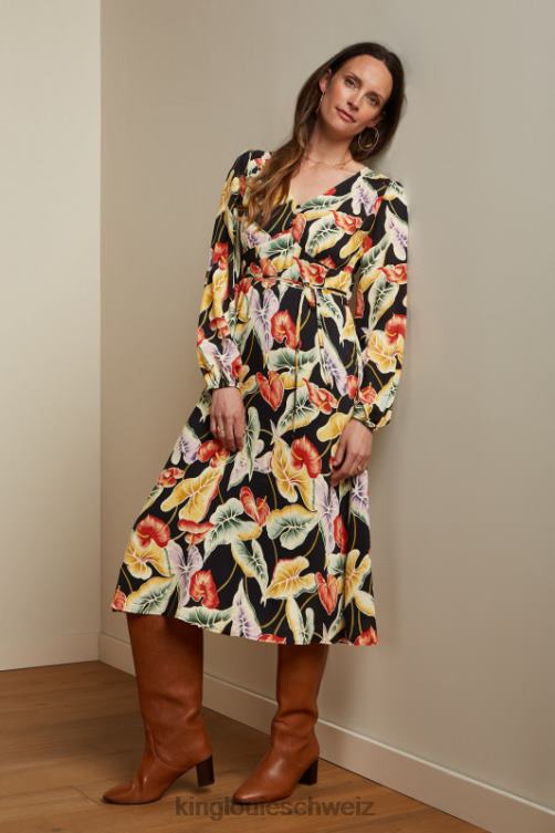 Frauen Lelia Kleid Marmora King Louie Schwarz Bekleidung LP84R30