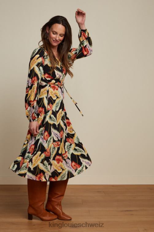 Frauen Lelia Kleid Marmora King Louie Schwarz Bekleidung LP84R30