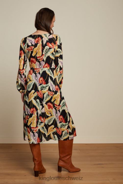 Frauen Lelia Kleid Marmora King Louie Schwarz Bekleidung LP84R30