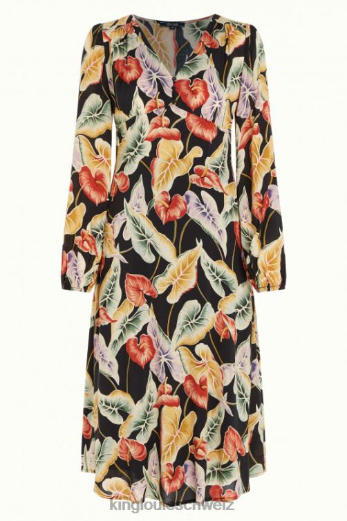 Frauen Lelia Kleid Marmora King Louie Schwarz Bekleidung LP84R30