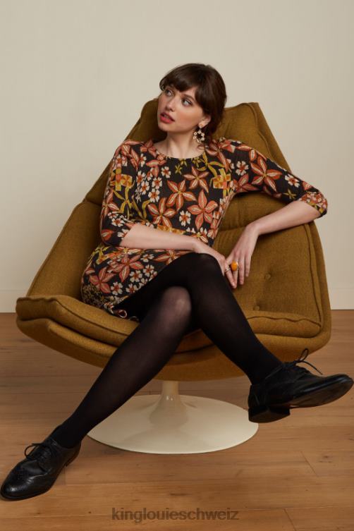 Frauen Mona Kleid Morgane King Louie Schwarz Bekleidung LP84R26