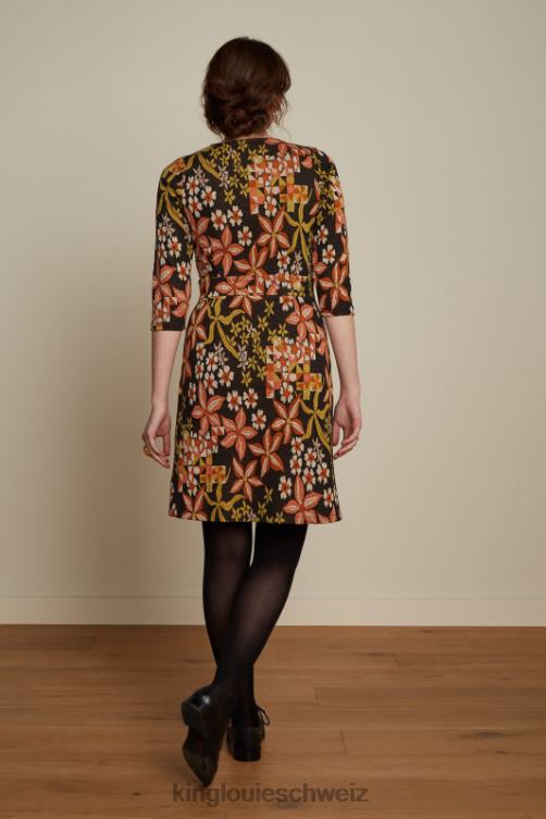 Frauen Mona Kleid Morgane King Louie Schwarz Bekleidung LP84R26