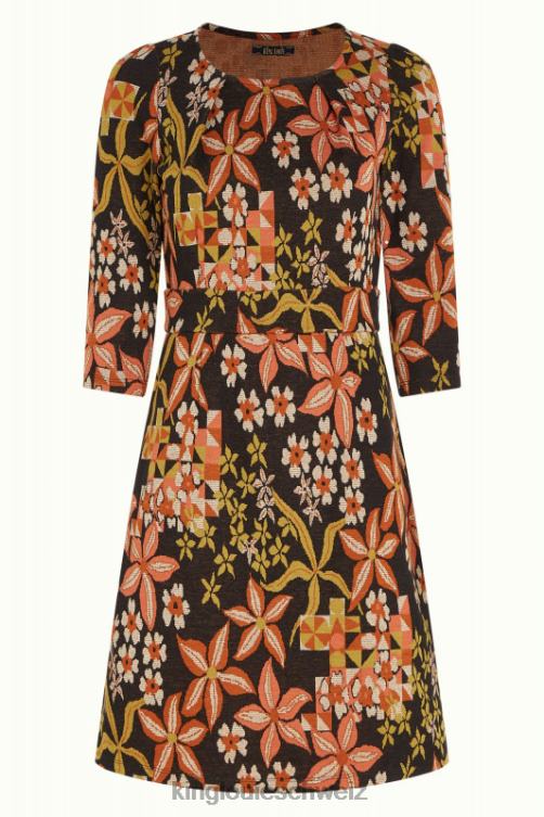 Frauen Mona Kleid Morgane King Louie Schwarz Bekleidung LP84R26