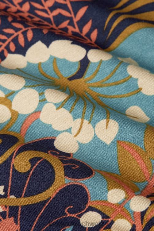 Frauen Mona Kleid Nachtigall King Louie Blau Bekleidung LP84R10