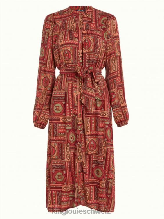 Frauen Nala-Kleid Balthazar King Louie Cabernet-Rot Bekleidung LP84R19