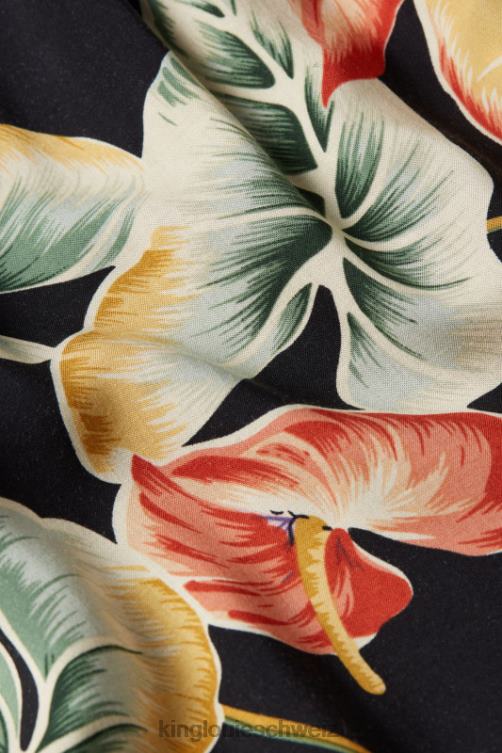 Frauen Olivgrünes Midikleid Marmora King Louie Schwarz Bekleidung LP84R29