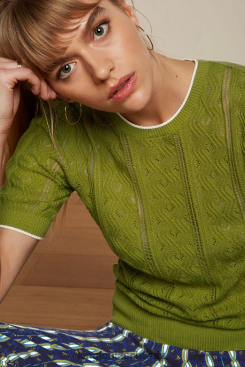 Frauen Agnes Puff-Top Herrero King Louie Waldrebengrün Bekleidung LP84R102