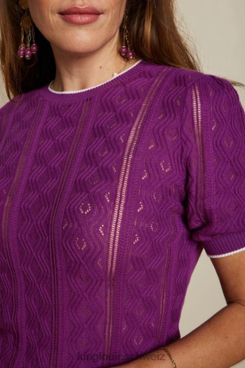 Frauen Agnes Puff-Top Herrero King Louie funkelndes Lila Bekleidung LP84R101