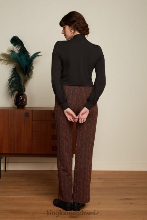 Frauen Amalia Top Ecovero Licht King Louie Schwarz Bekleidung LP84R35