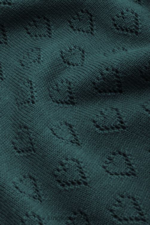 Frauen Bella Glockenärmel-Top mit Herz-Ajour-Motiv King Louie Libellengrün Bekleidung LP84R88