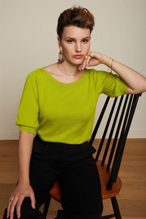 Frauen Efeu-Top-Kokon King Louie Citronellegelb Bekleidung LP84R91