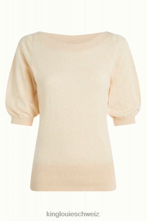 Frauen Efeu-Top-Kokon King Louie Creme Bekleidung LP84R93