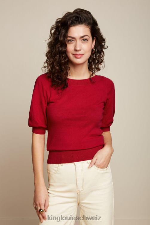 Frauen Efeu-Top-Kokon King Louie Symbol rot Bekleidung LP84R96