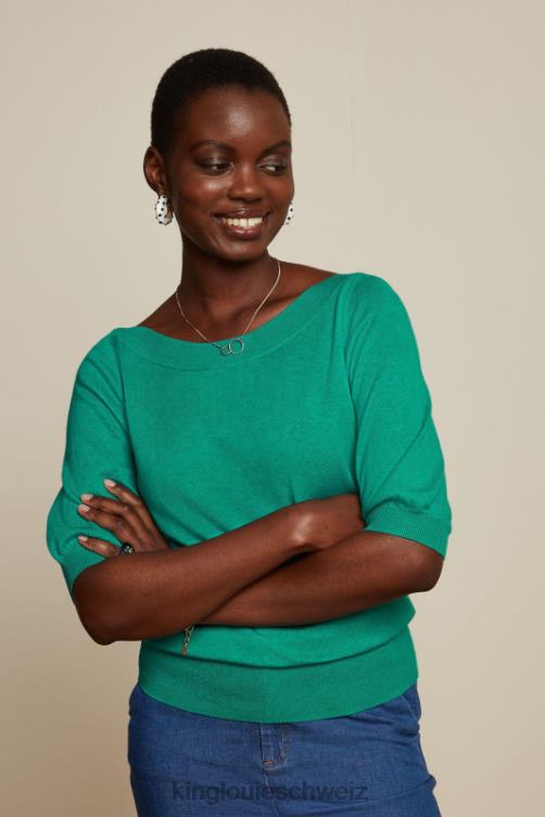 Frauen Efeu-Top-Kokon King Louie wassergrün Bekleidung LP84R95