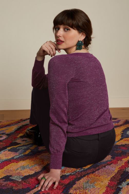 Frauen Efeuspitze Lapis King Louie Kaspia lila Bekleidung LP84R72