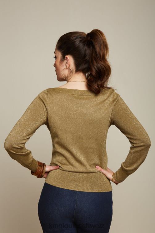 Frauen Efeuspitze Lapis King Louie goldbraun Bekleidung LP84R69