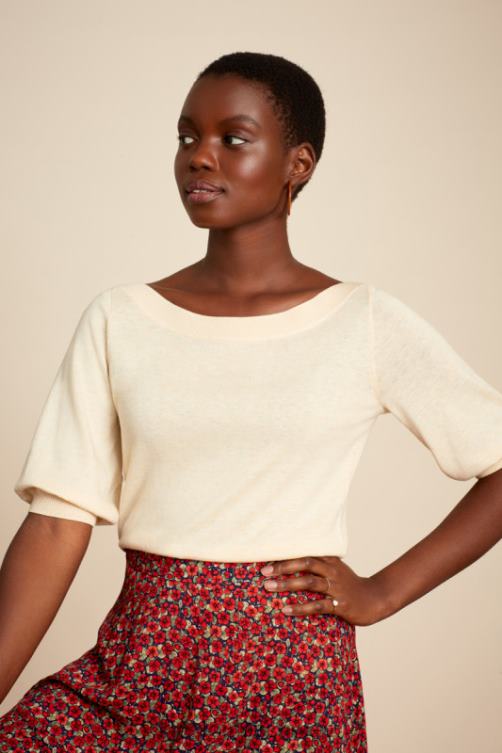 Frauen Ivy Bell Top Cocoon BCI King Louie Creme Bekleidung LP84R104